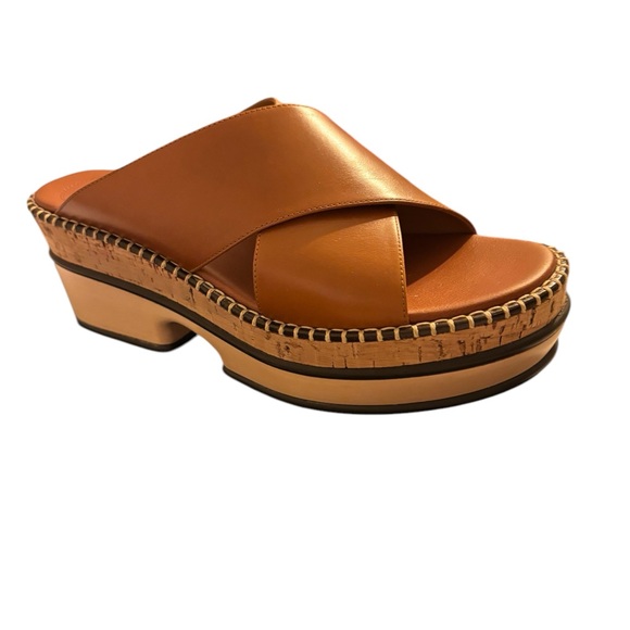 Chloe Laia leather platform mules SZ 40/US 10 NIB - Picture 6 of 9